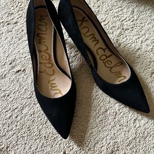 Sam Edelman Jordyn Black Suede Heels…Heel Height 2.3”…size 8…